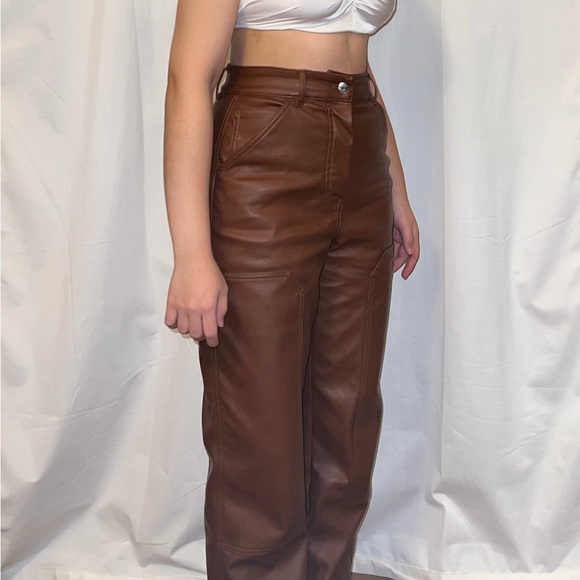 Vegan Leather Pants from Aritzia. - Picture 3 of 3